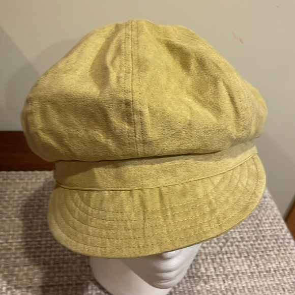 VTG Liz Claiborne Suede Beret Newsboy Cabbie Hat - Picture 2 of 9